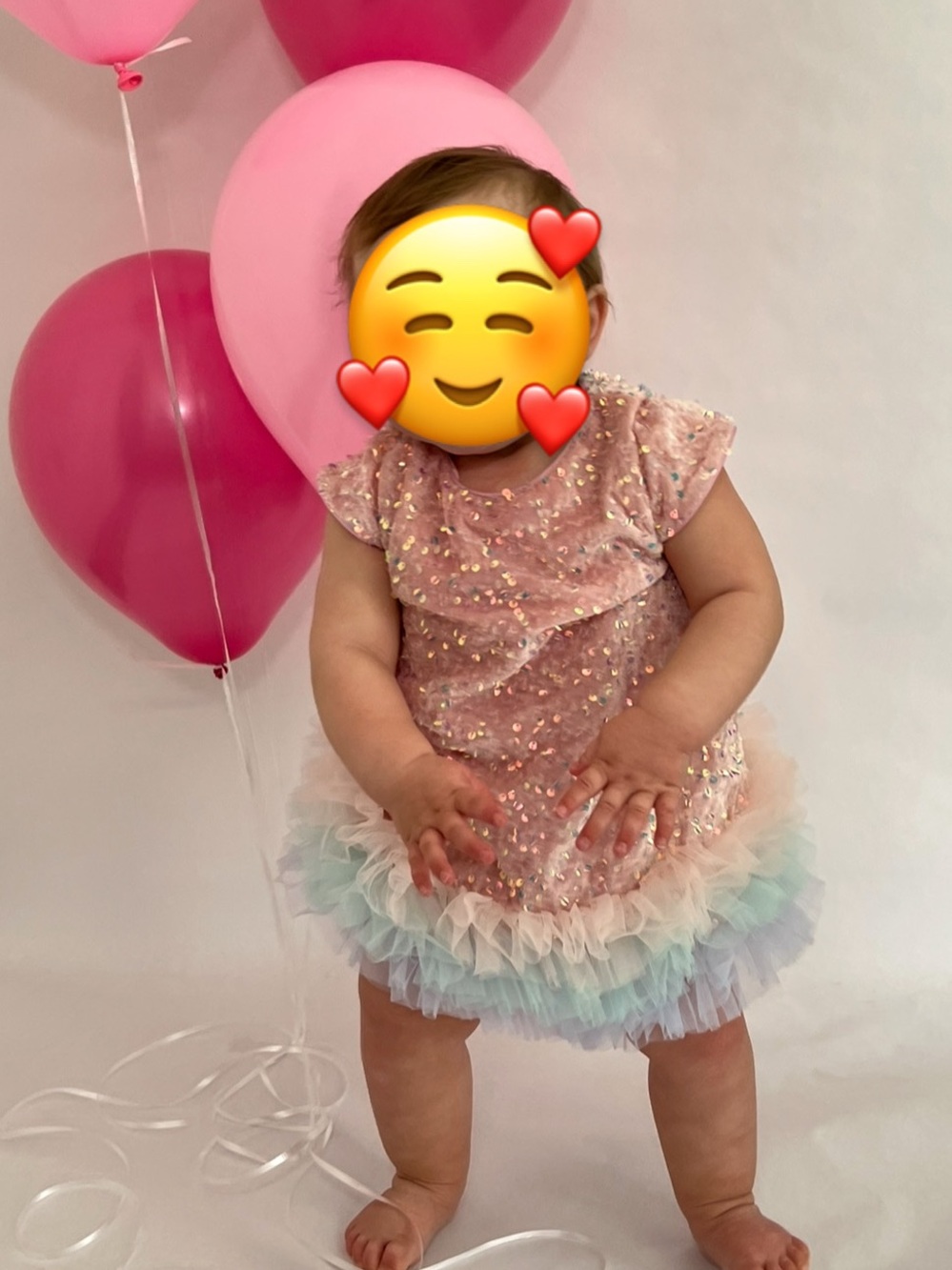 Sequin and tulle toddler dress 18-24m